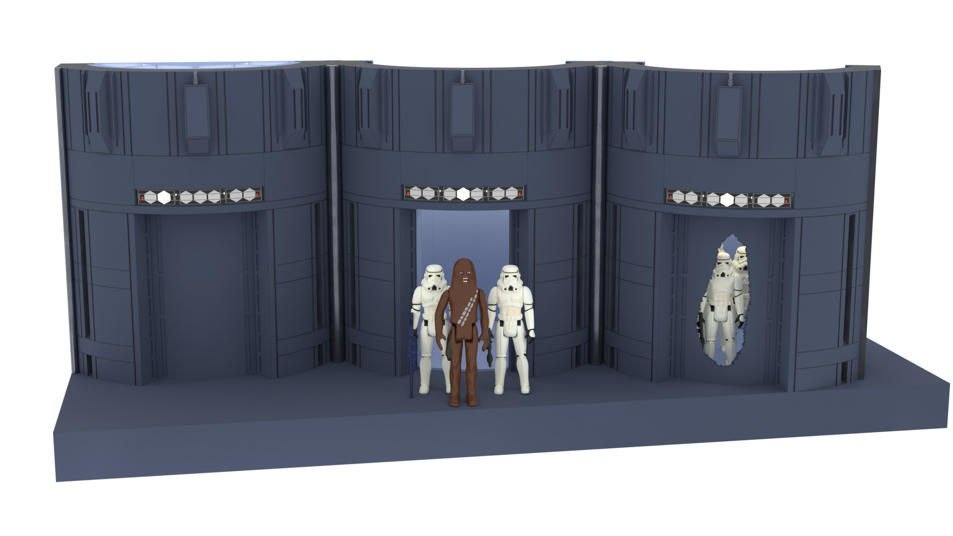 Set 2c - Death Star Elevators 1-18 Scale Kenner Hasbro 3D print model_26