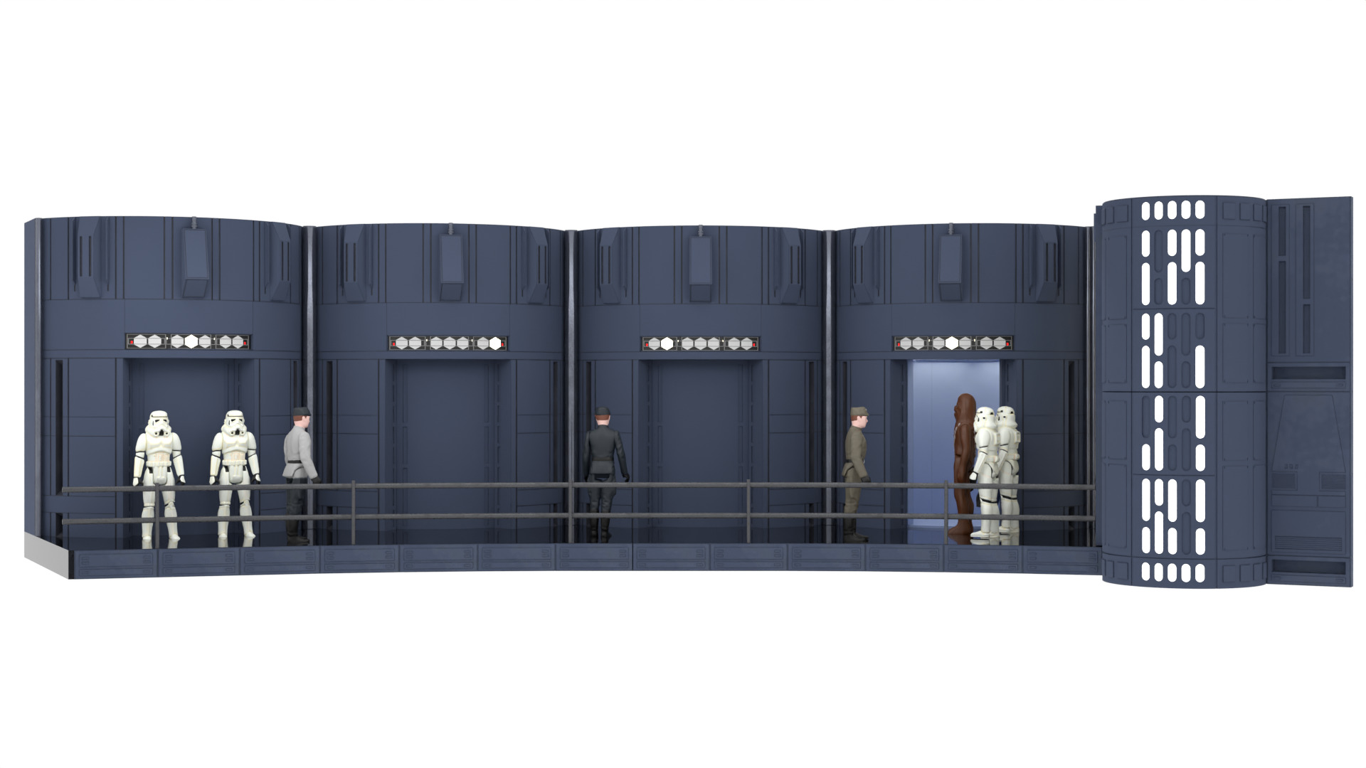 Set 2c - Death Star Elevators 1-18 Scale Kenner Hasbro 3D print model_12