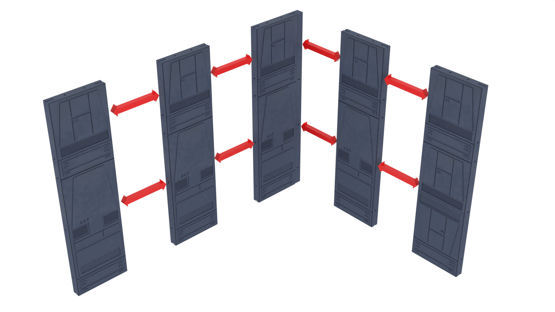 Set 2c - Death Star Elevators 1-18 Scale Kenner Hasbro 3D print model_46