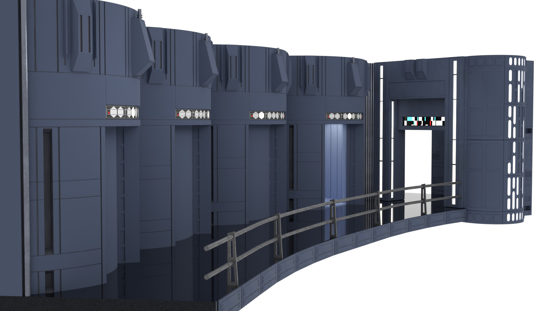 Set 2c - Death Star Elevators 1-18 Scale Kenner Hasbro 3D print model_6