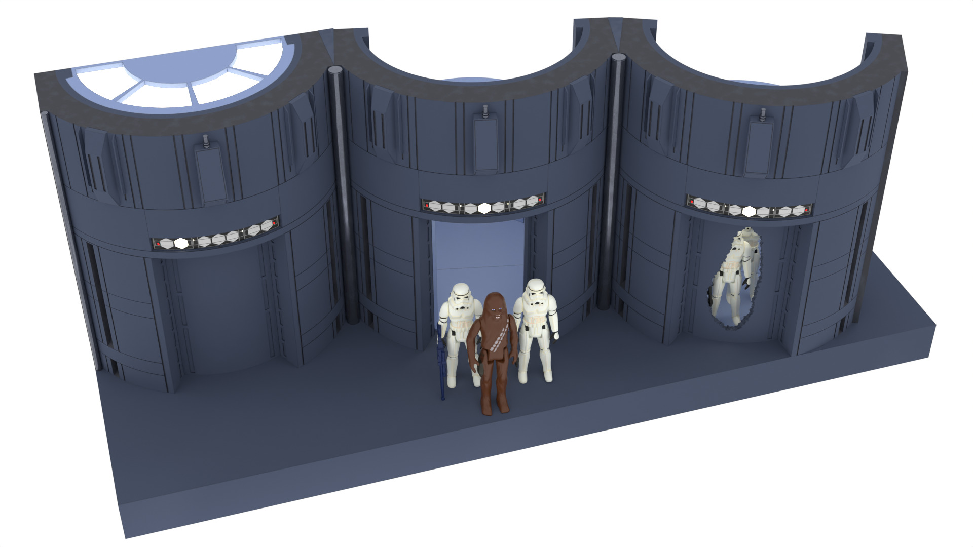 Set 2c - Death Star Elevators 1-18 Scale Kenner Hasbro 3D print model_24