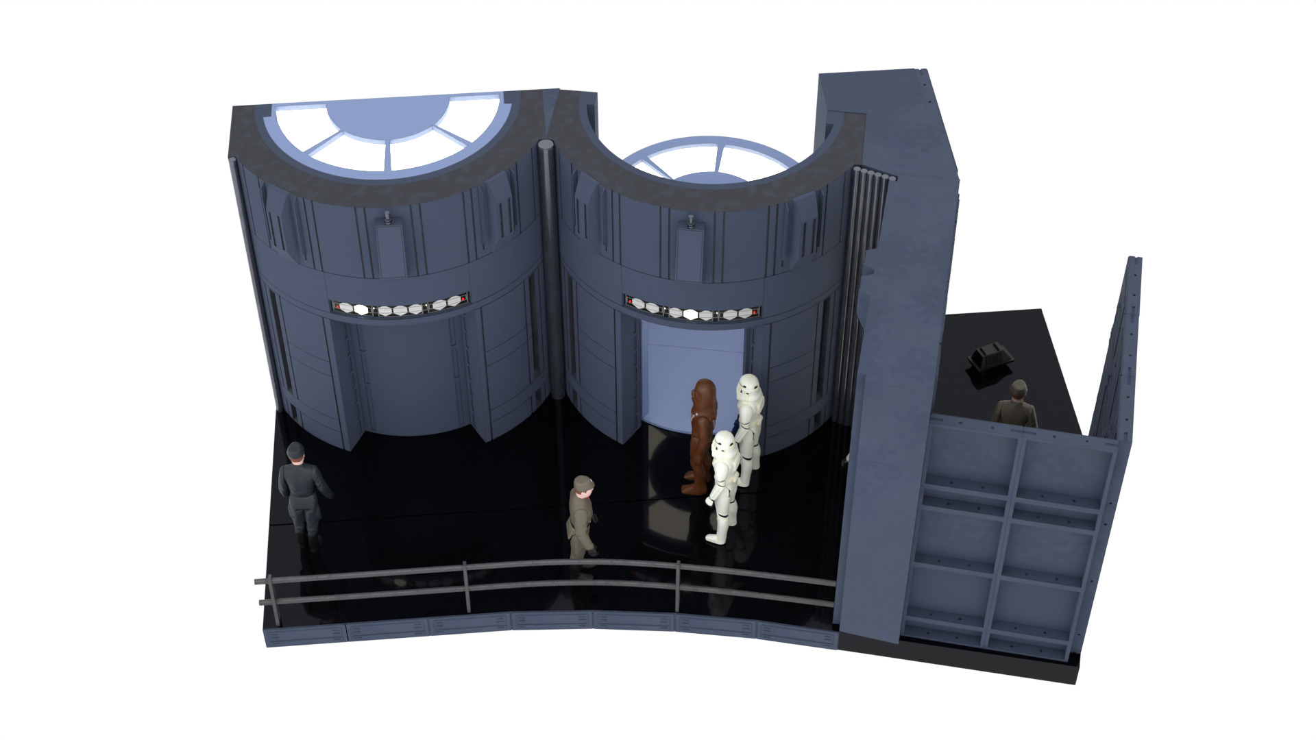 Set 2c - Death Star Elevators 1-18 Scale Kenner Hasbro 3D print model_19