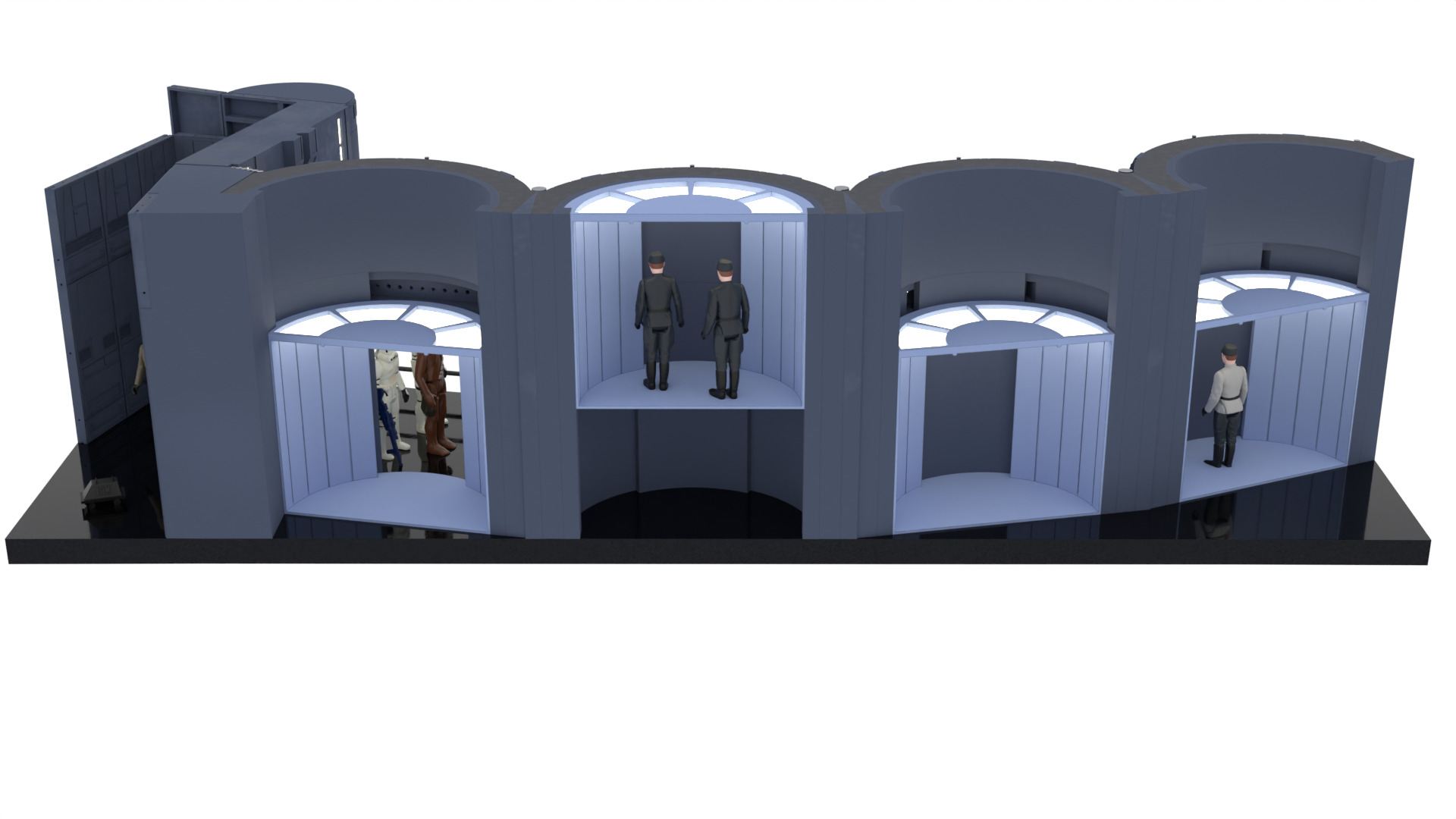 Set 2c - Death Star Elevators 1-18 Scale Kenner Hasbro 3D print model_9