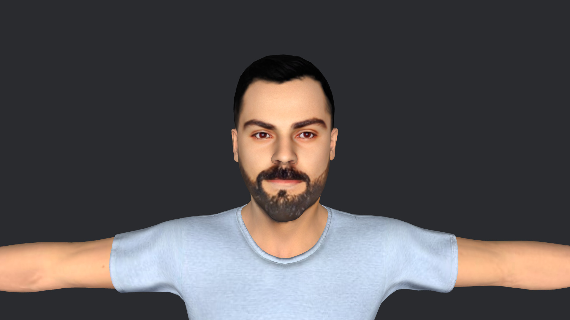 Virat Kohli Hyper Realistic Full Body Rigged 3D Character 3D model_8