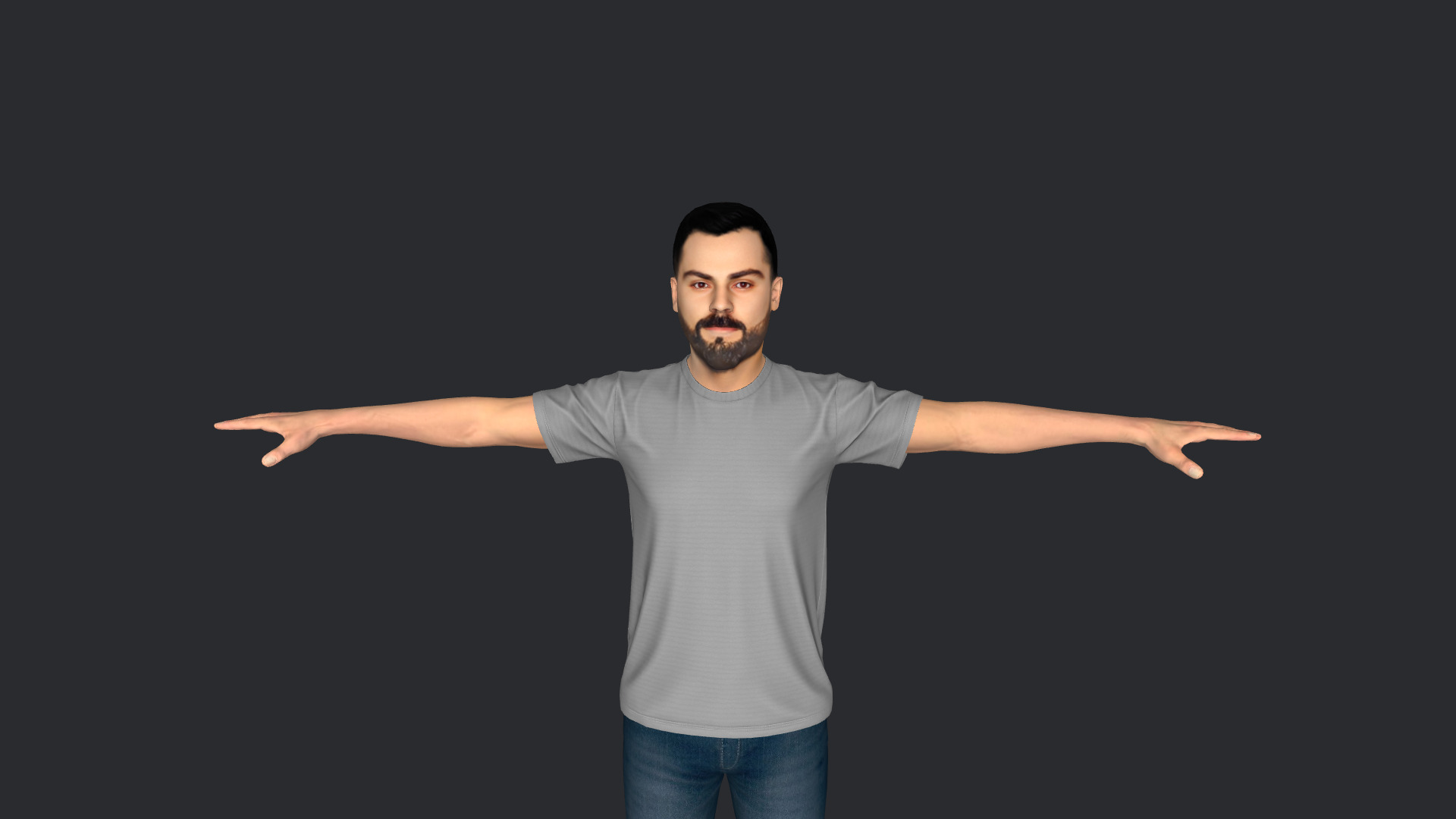 Virat Kohli Hyper Realistic Full Body Rigged 3D Character 3D model_19