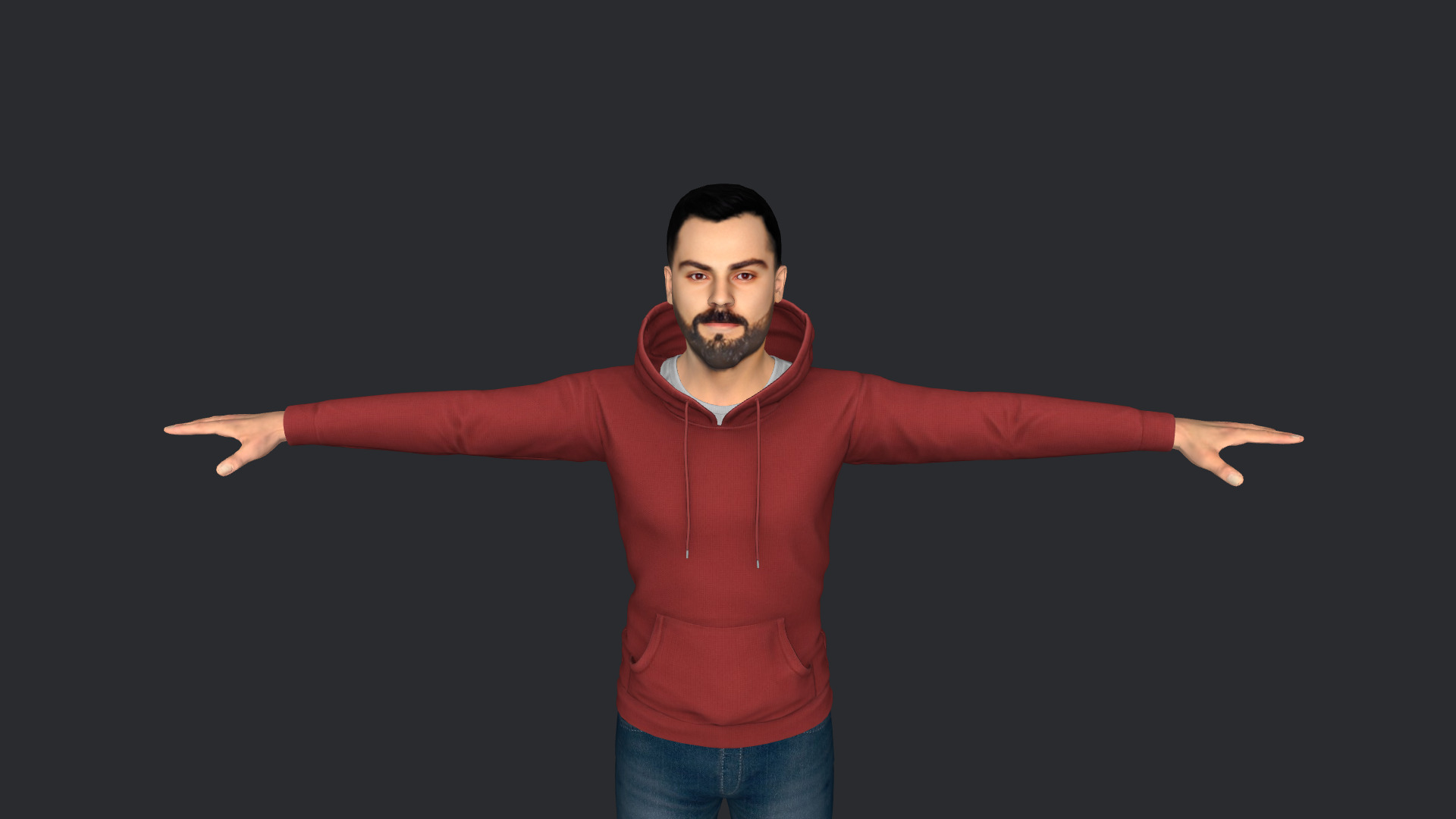Virat Kohli Hyper Realistic Full Body Rigged 3D Character 3D model_14