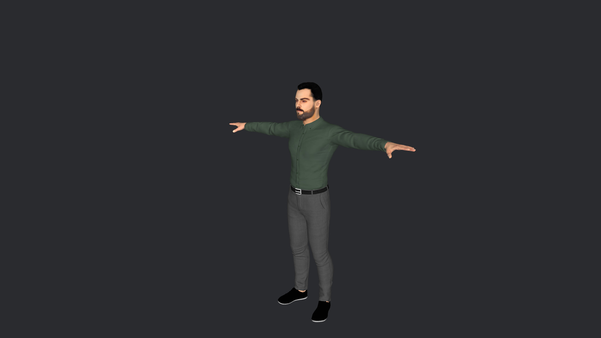 Virat Kohli Hyper Realistic Full Body Rigged 3D Character 3D model_6