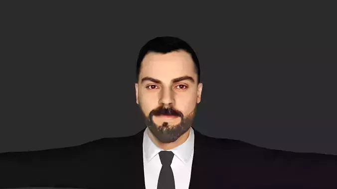 Virat Kohli Hyper Realistic Full Body  Rigged 3D Character