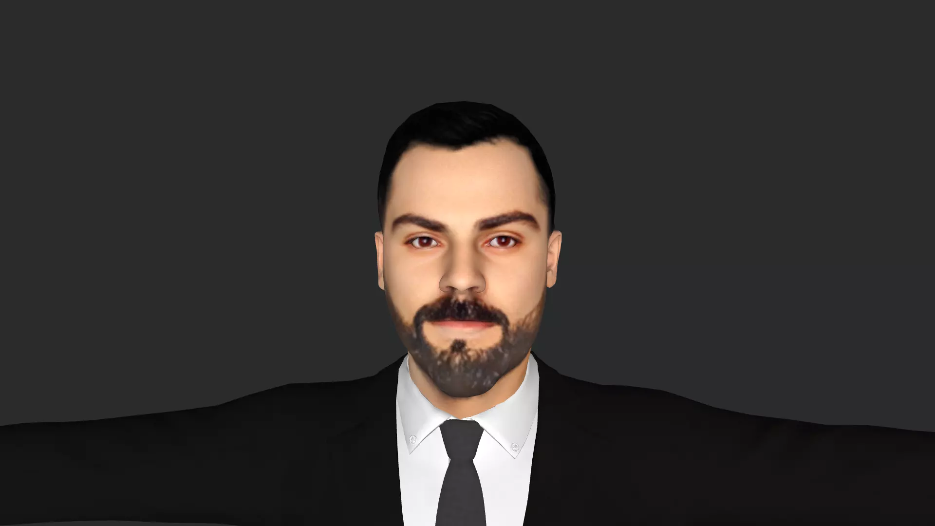 Virat Kohli Hyper Realistic Full Body Rigged 3D Character 3D model_0