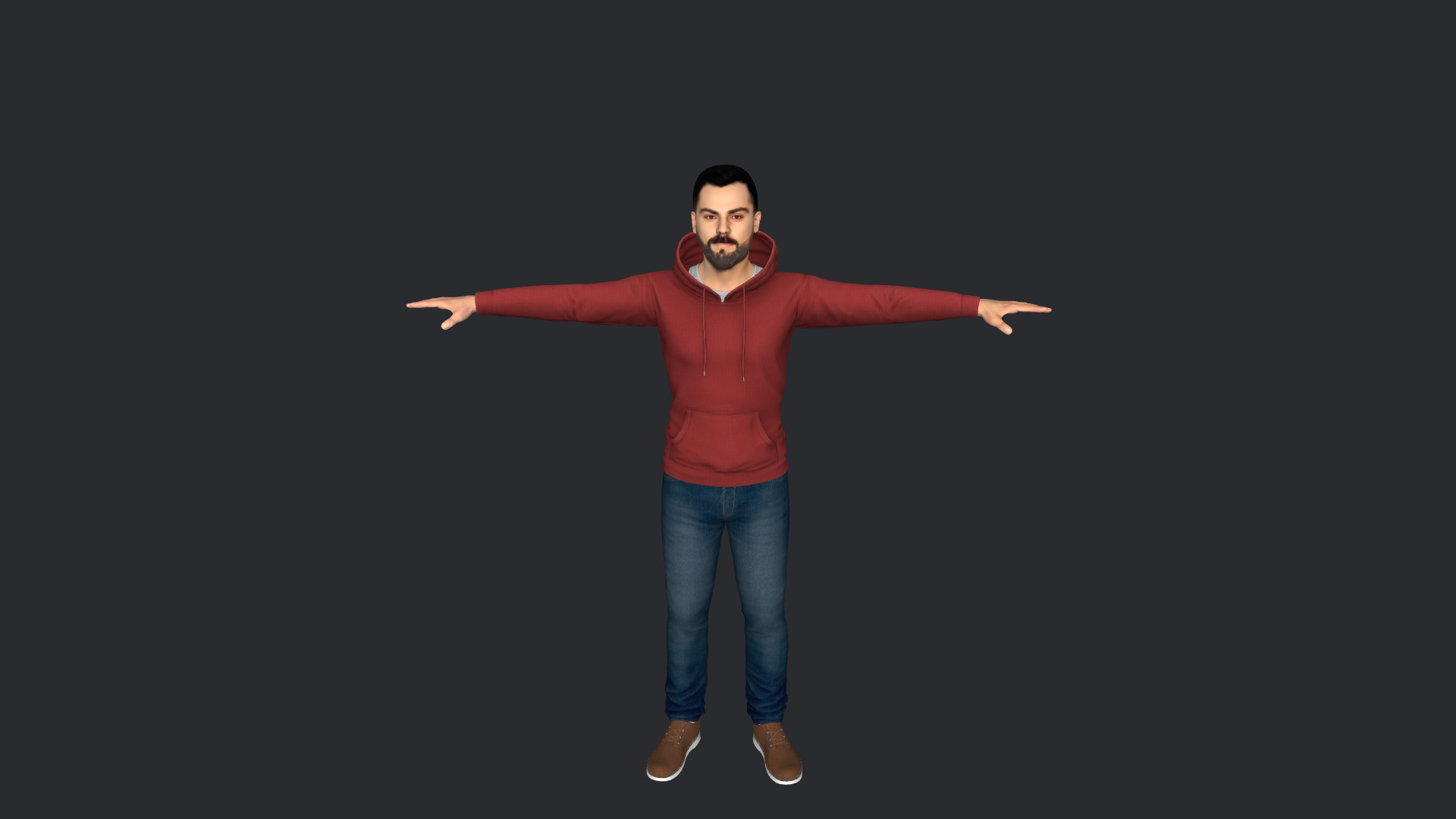 Virat Kohli Hyper Realistic Full Body Rigged 3D Character 3D model_15