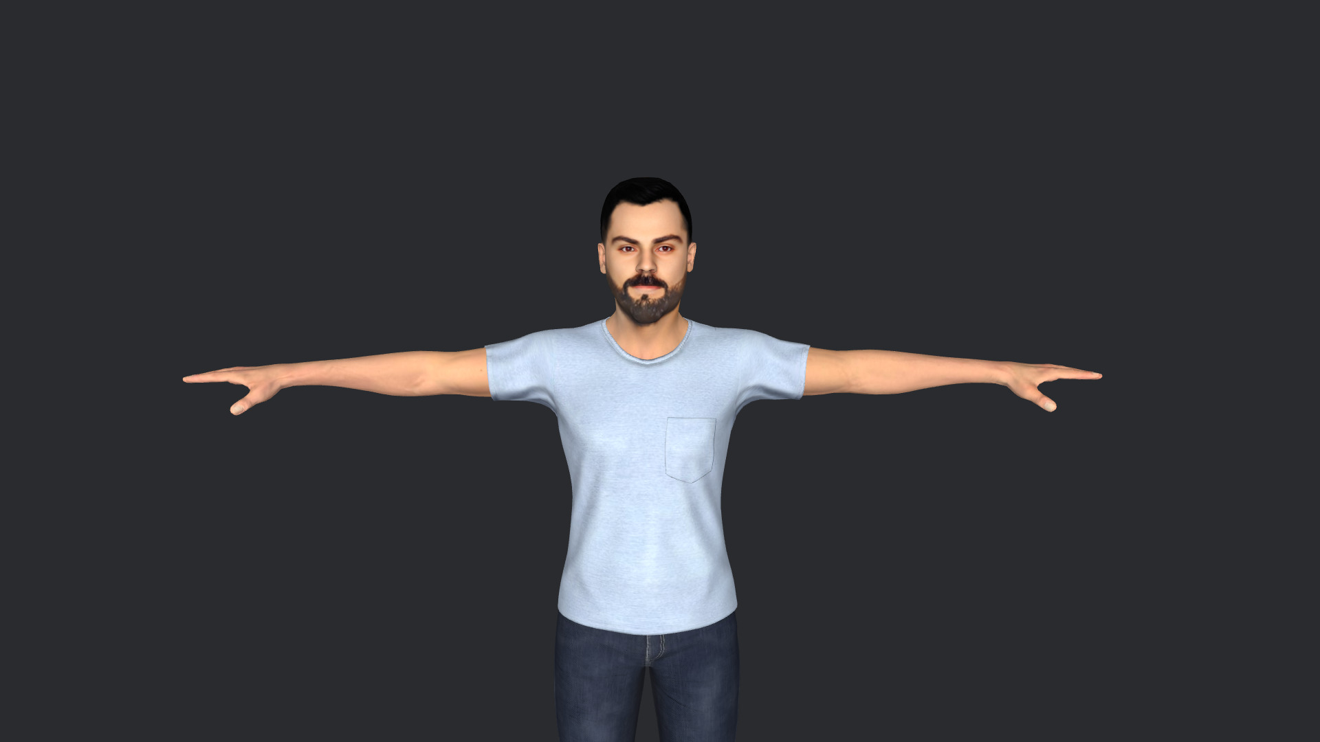 Virat Kohli Hyper Realistic Full Body Rigged 3D Character 3D model_9