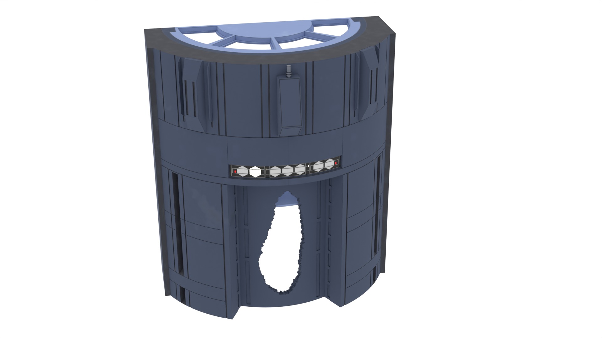 Set 2c - Death Star Elevators 1-6 Scale Hottoys  3D Model Collection_26