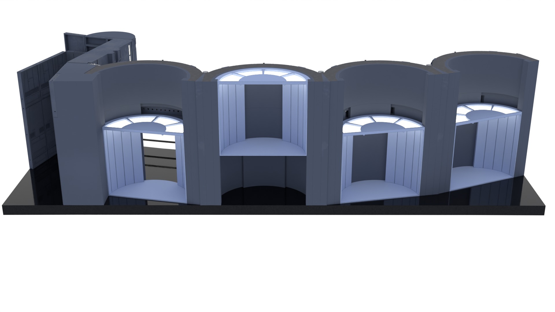 Set 2c - Death Star Elevators 1-6 Scale Hottoys  3D Model Collection_7