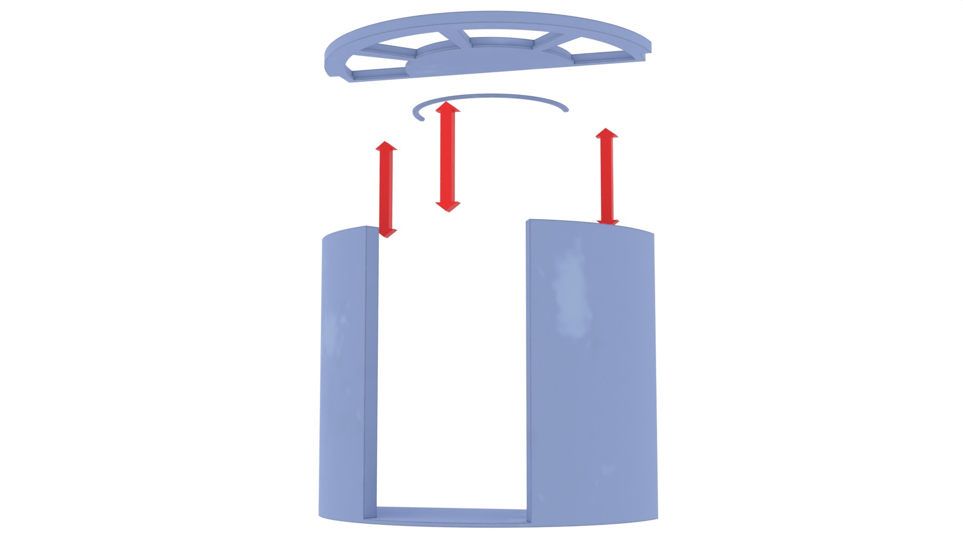 Set 2c - Death Star Elevators 1-6 Scale Hottoys  3D Model Collection_18