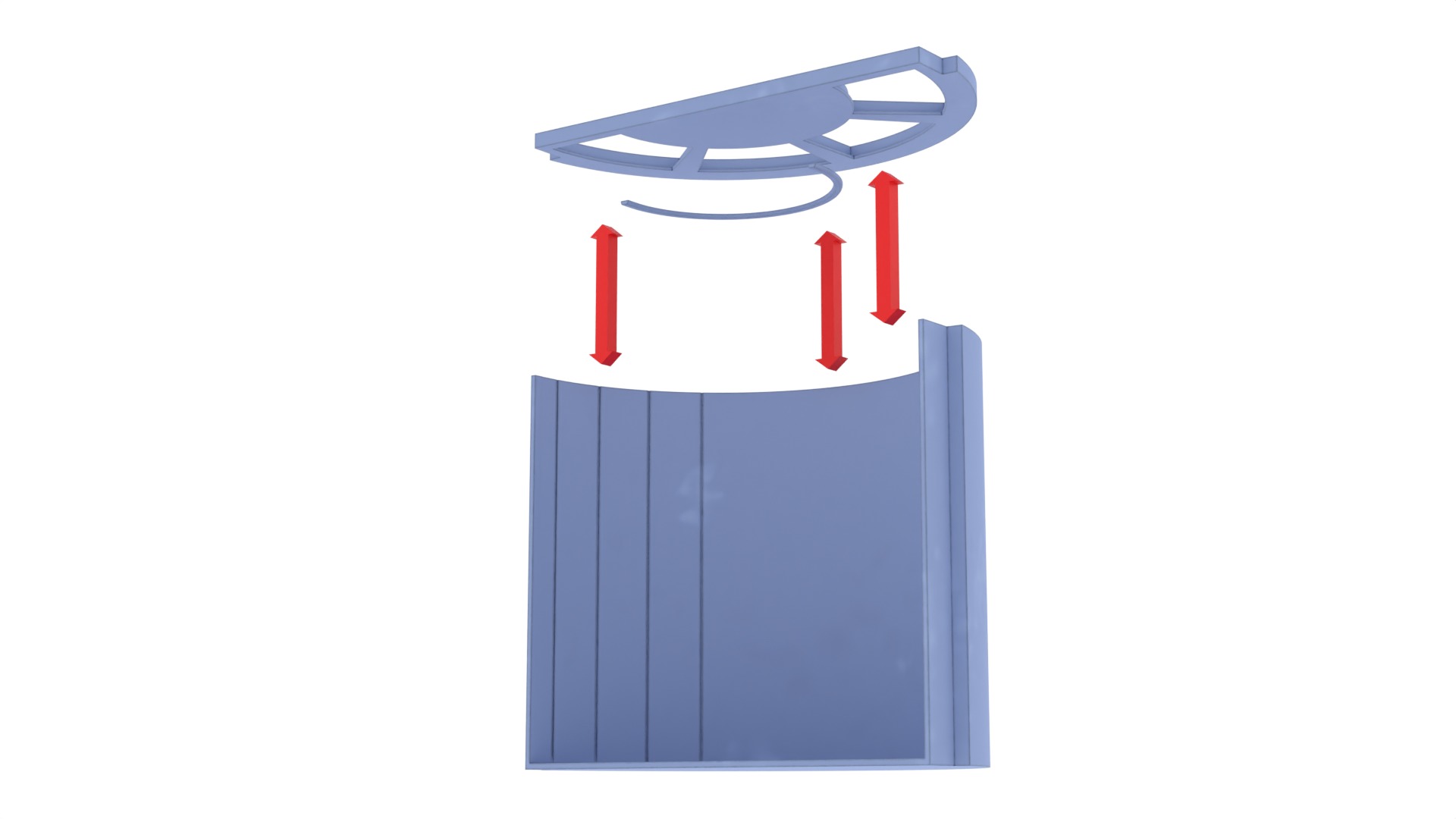 Set 2c - Death Star Elevators 1-6 Scale Hottoys  3D Model Collection_19