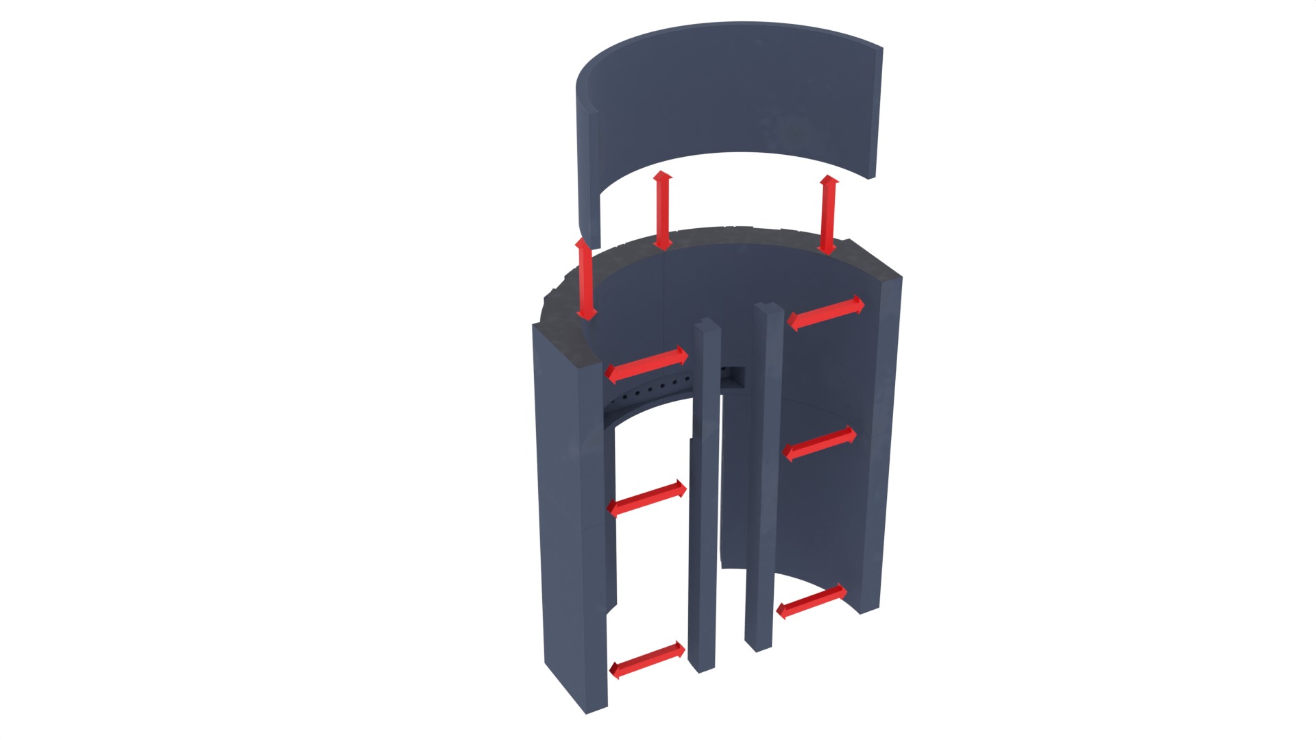 Set 2c - Death Star Elevators 1-18 Scale Kenner Hasbro 3D Model Collection_33