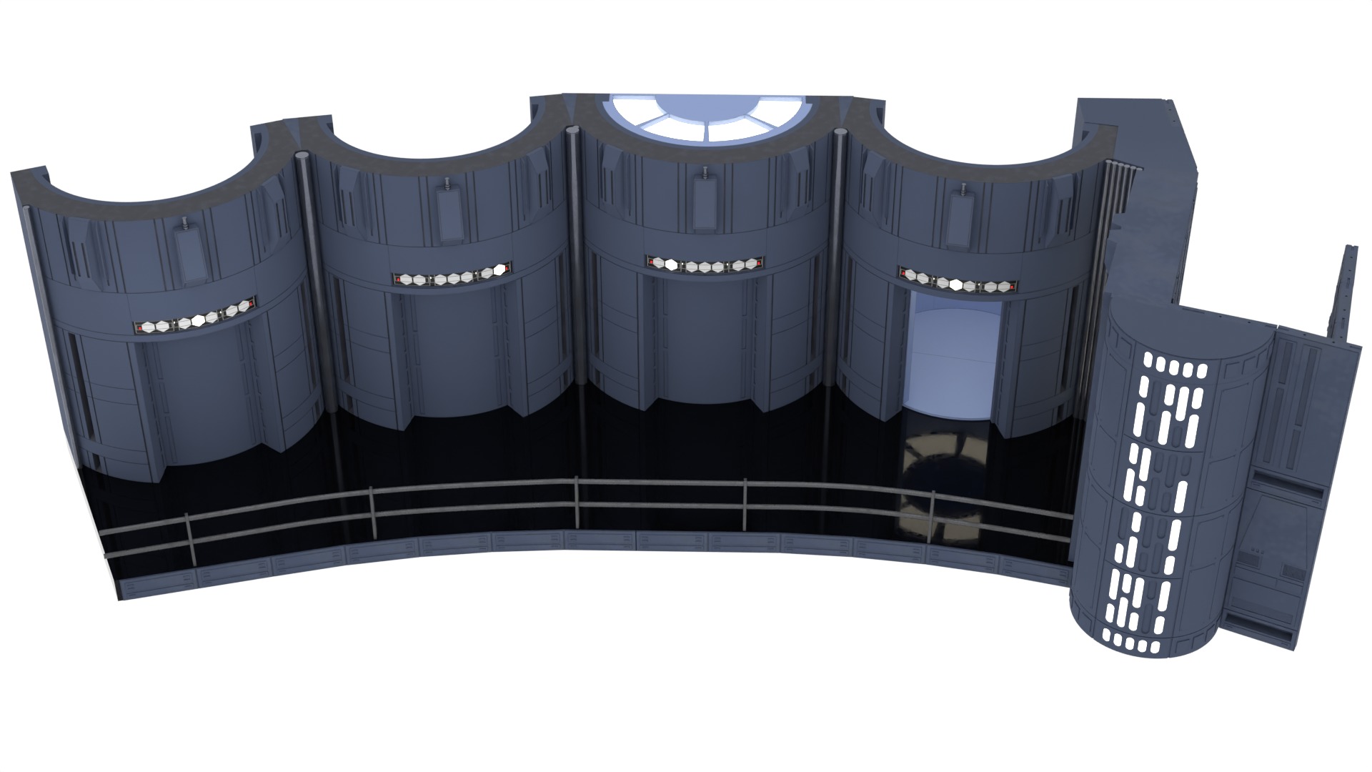 Set 2c - Death Star Elevators 1-18 Scale Kenner Hasbro 3D Model Collection_5