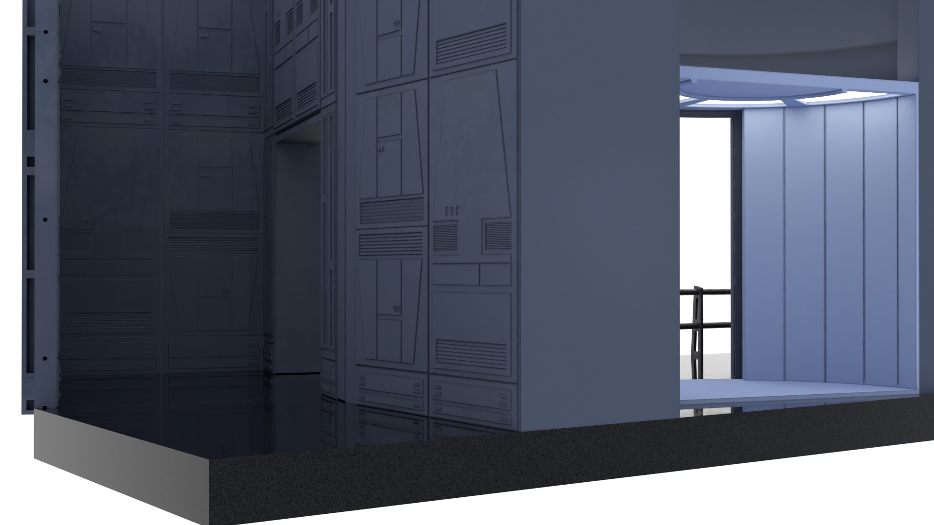 Set 2c - Death Star Elevators 1-18 Scale Kenner Hasbro 3D Model Collection_7