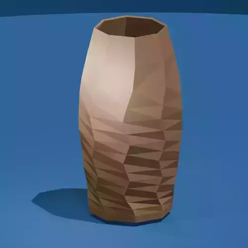 Faceted Cup Vase 