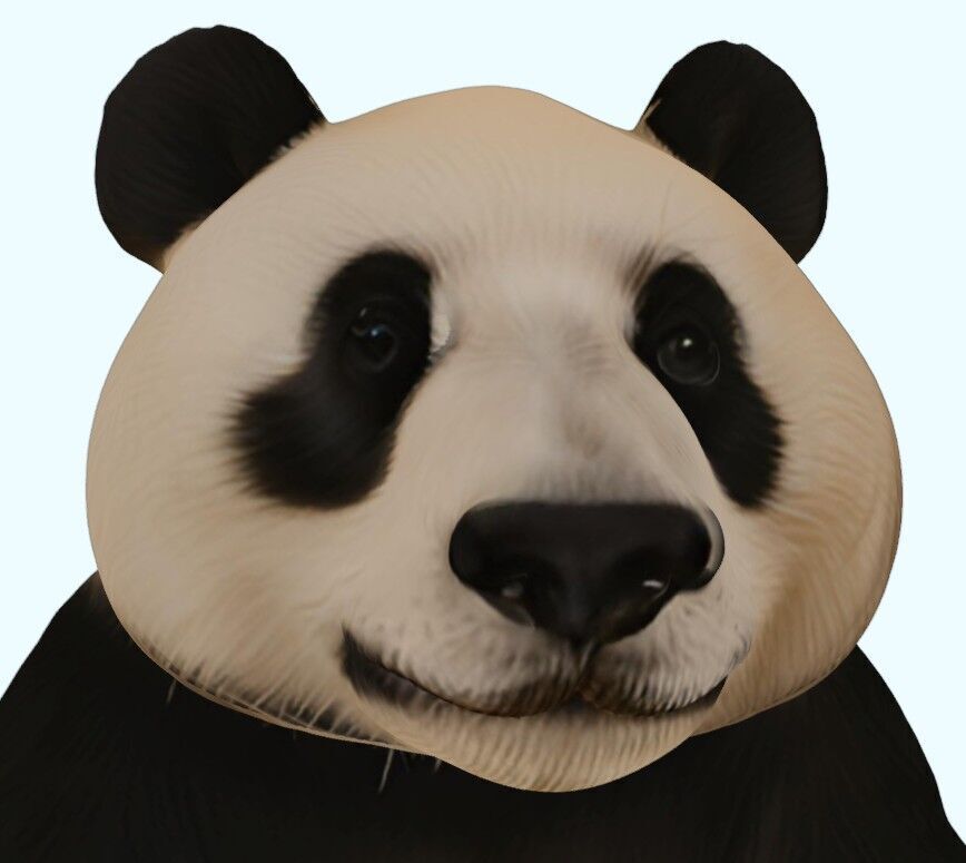 Sitting Panda 3D print model_17