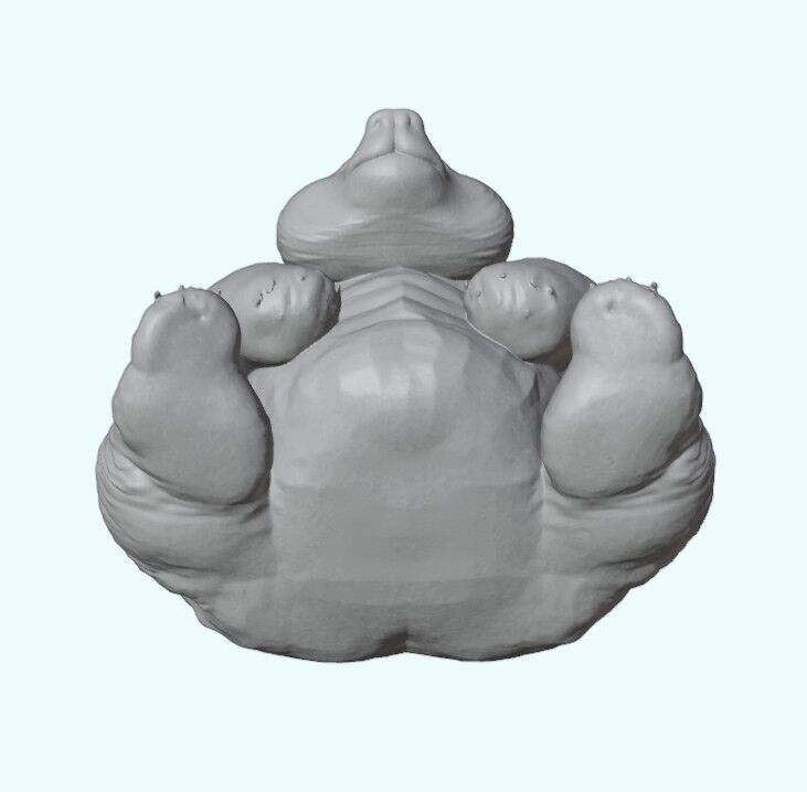 Sitting Panda 3D print model_16