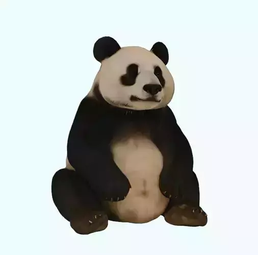 Sitting Panda 3D print model