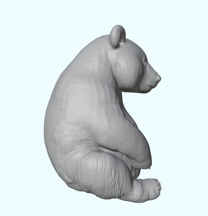Sitting Panda 3D print model_12