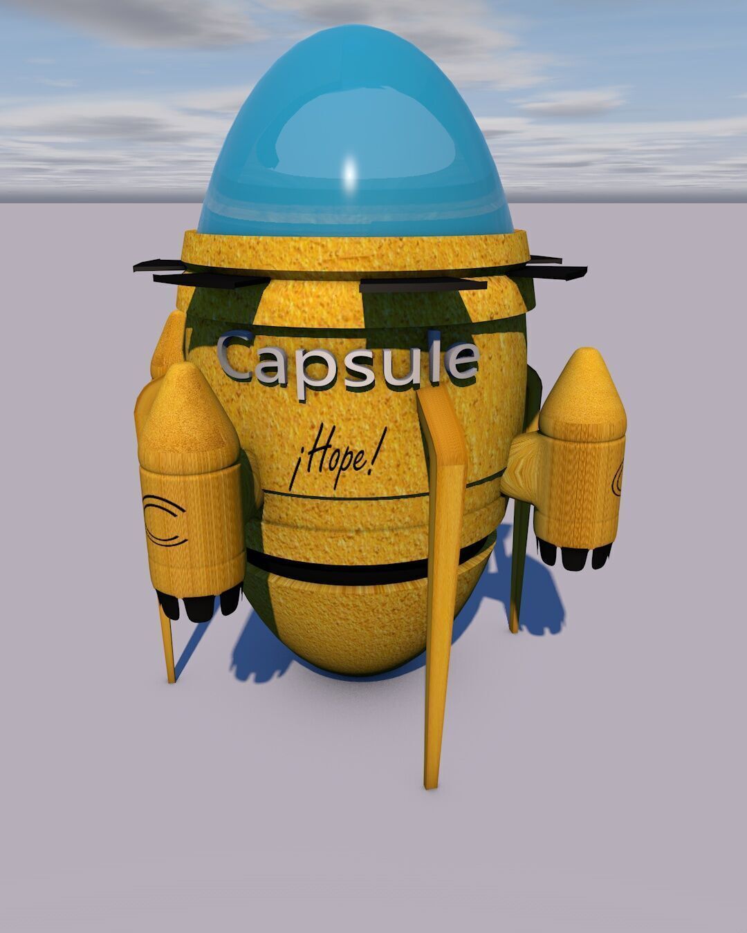 Maquina del tiempo dragonball 3D model_1