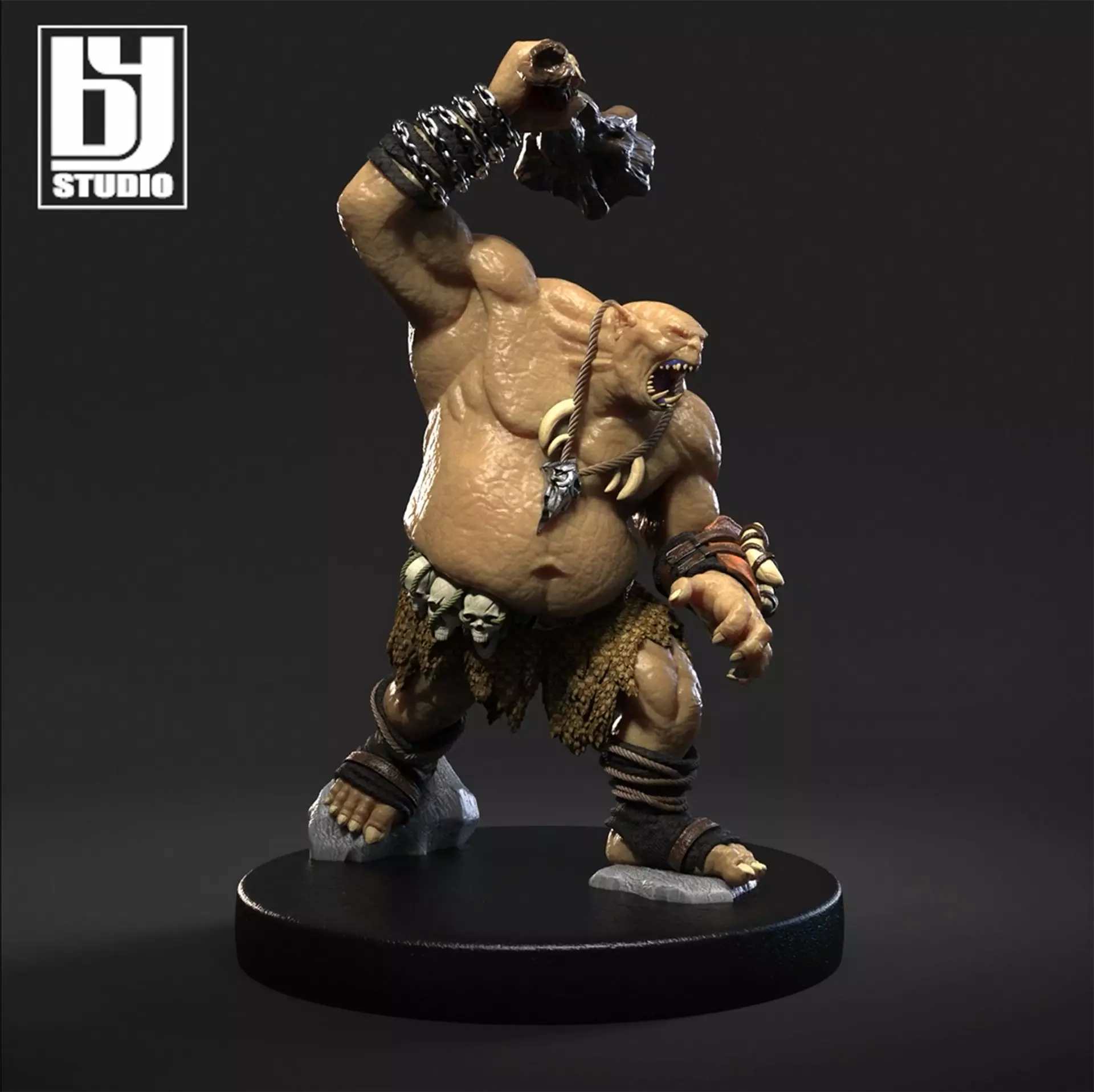 Ogre DnD 3D Print Model STL 3D print model Ogro RPG 3D print model_0