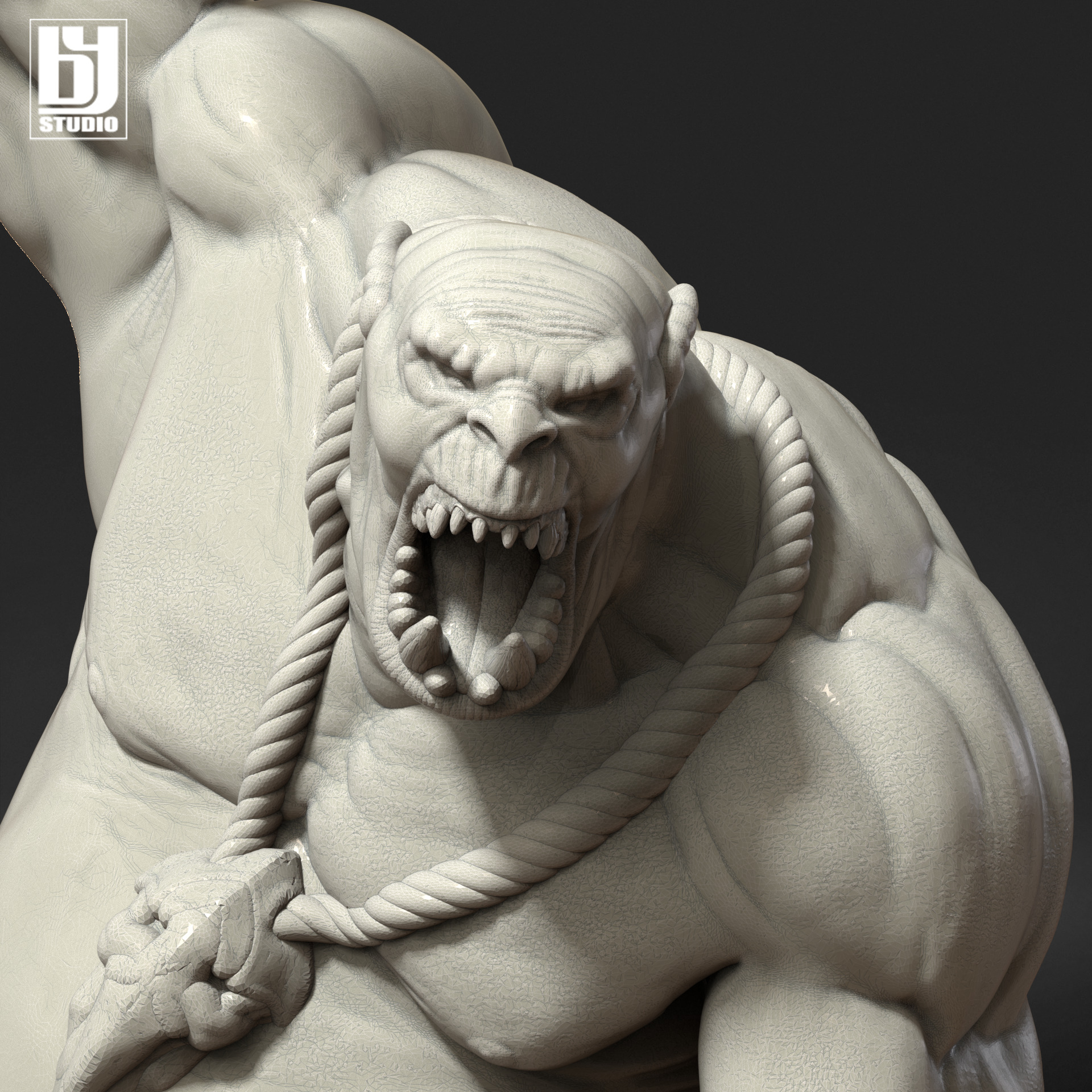 Ogre DnD 3D Print Model STL 3D print model Ogro RPG 3D print model_1