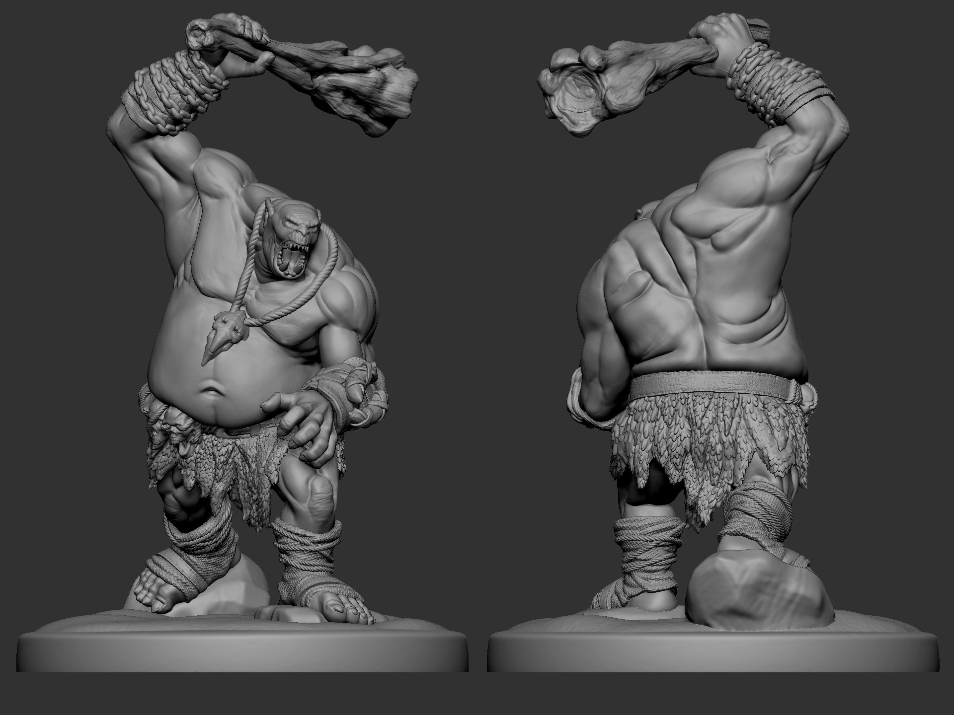 Ogre DnD 3D Print Model STL 3D print model Ogro RPG 3D print model_20