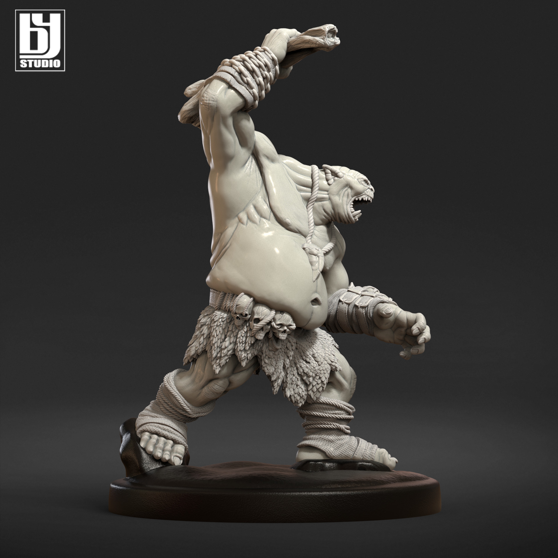 Ogre DnD 3D Print Model STL 3D print model Ogro RPG 3D print model_3