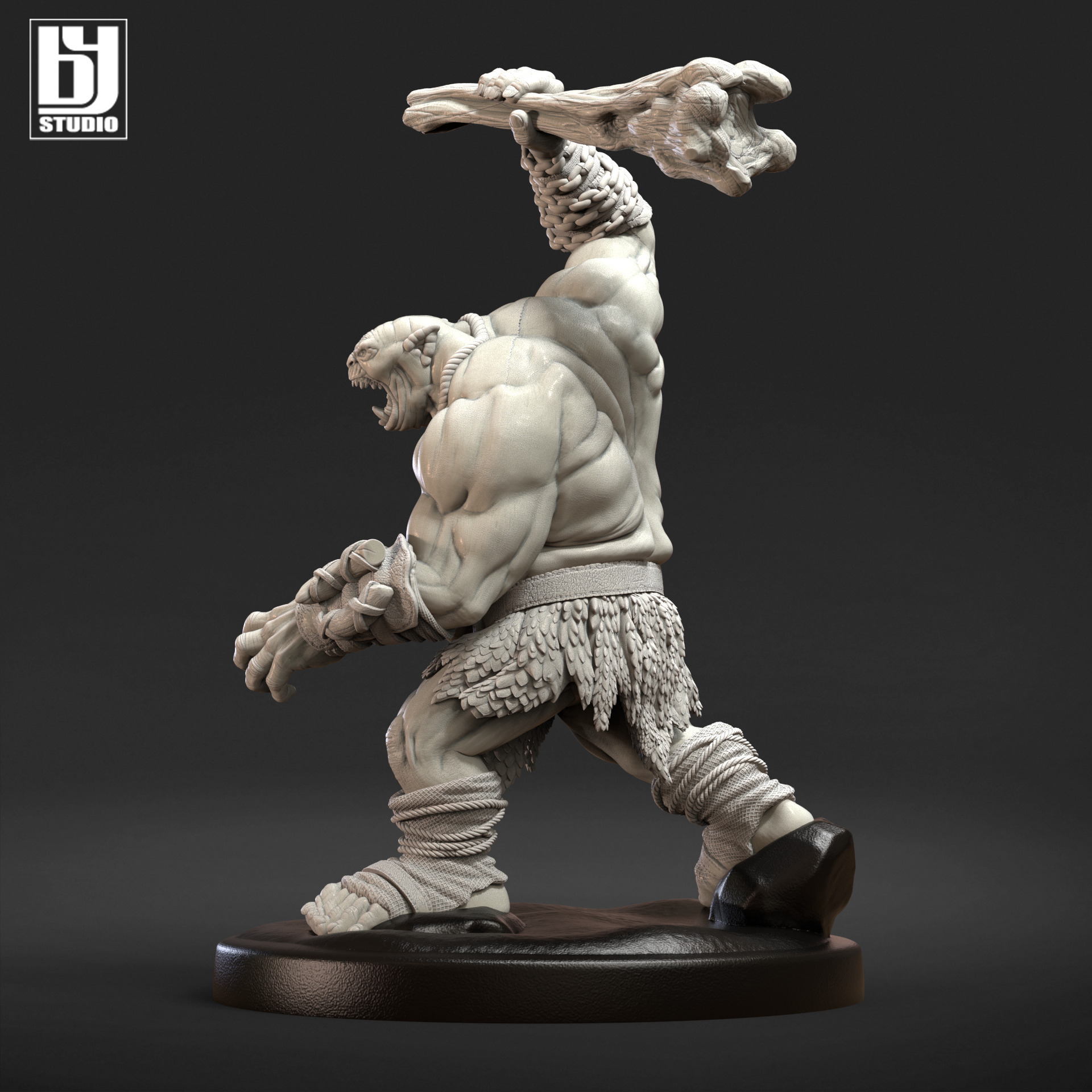 Ogre DnD 3D Print Model STL 3D print model Ogro RPG 3D print model_5