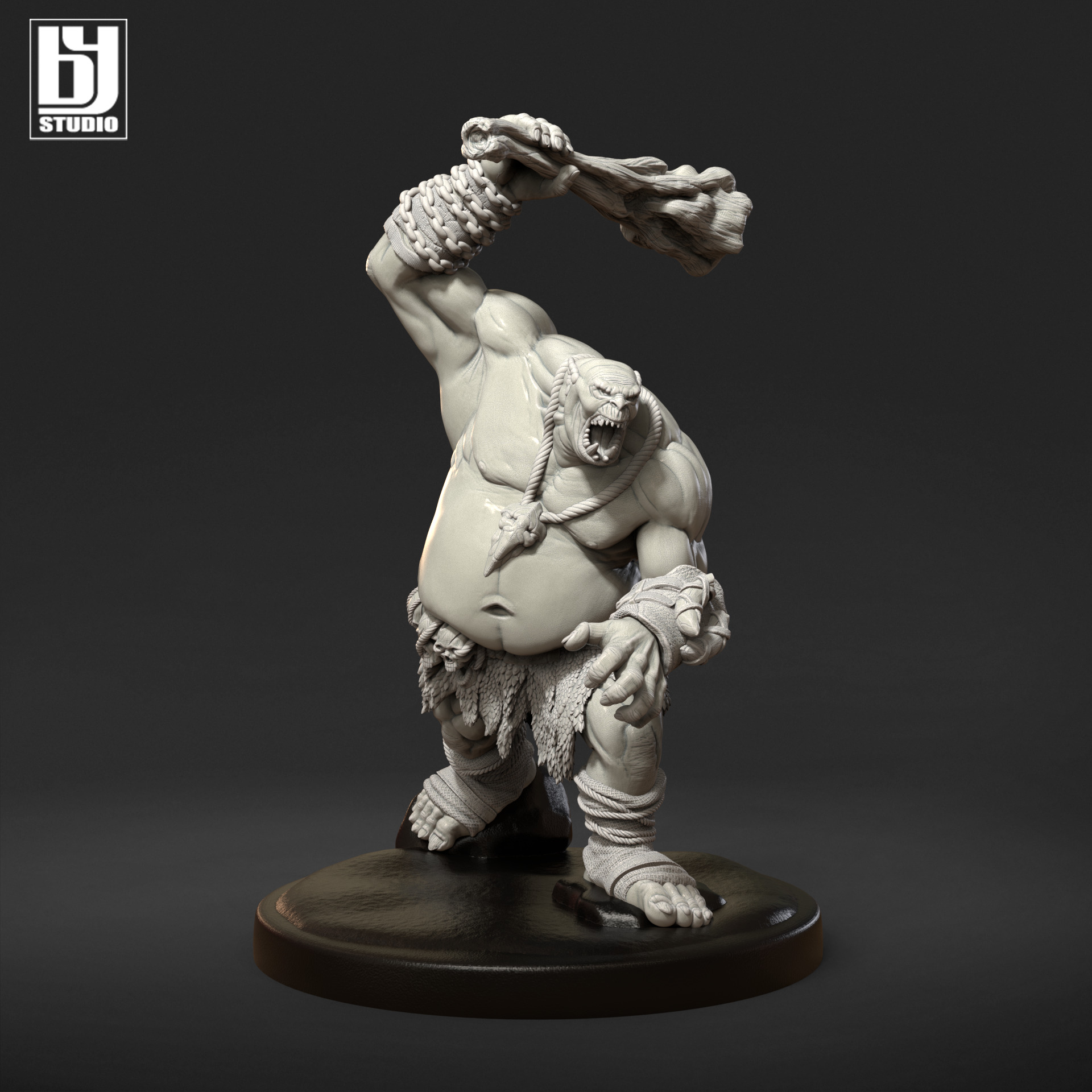 Ogre DnD 3D Print Model STL 3D print model Ogro RPG 3D print model_4