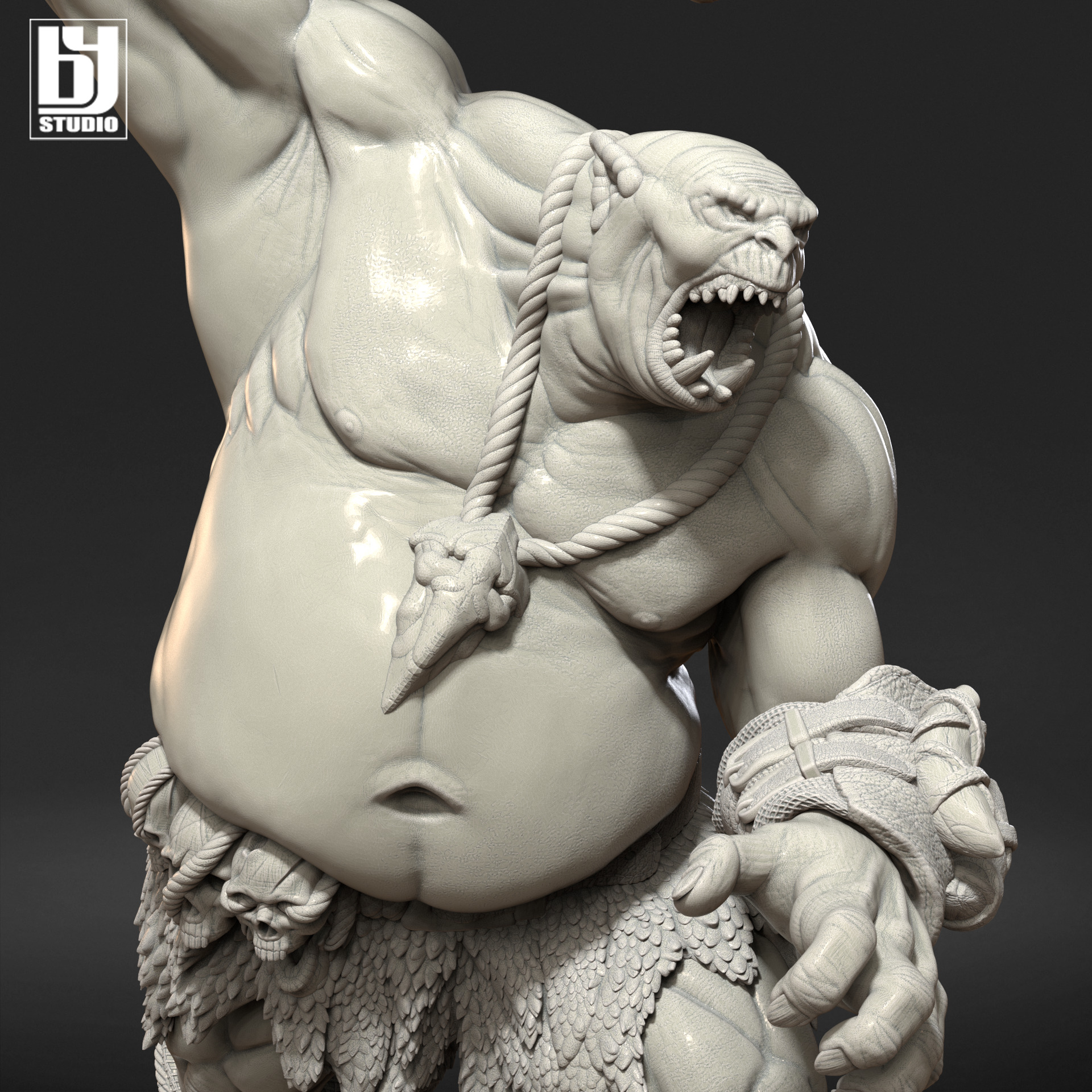 Ogre DnD 3D Print Model STL 3D print model Ogro RPG 3D print model_2