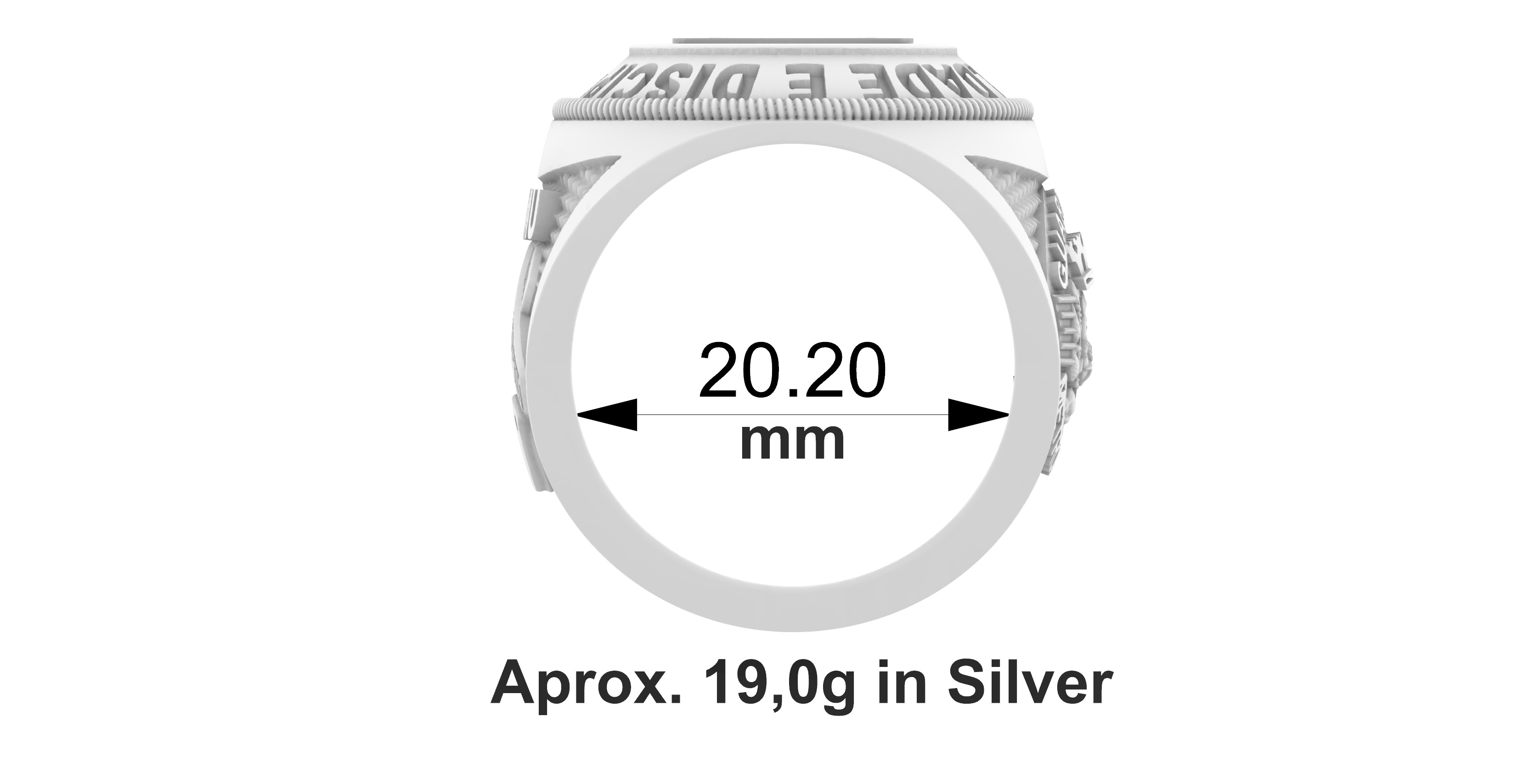 GCM - Guarda Civil Anel  3D print model_4
