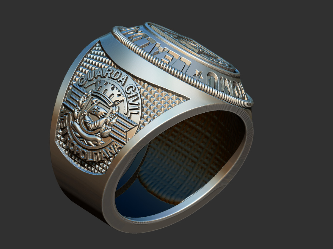 GCM - Guarda Civil Anel  3D print model_7