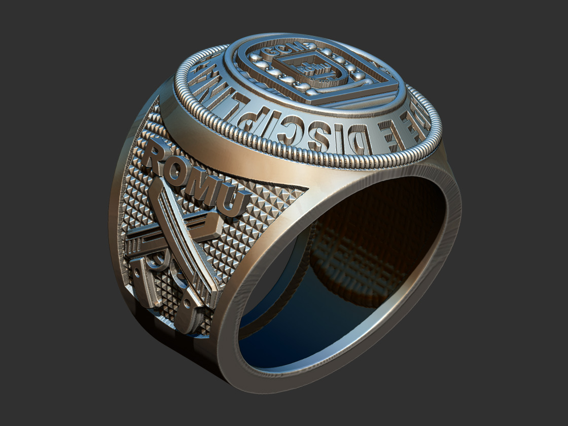 GCM - Guarda Civil Anel  3D print model_3