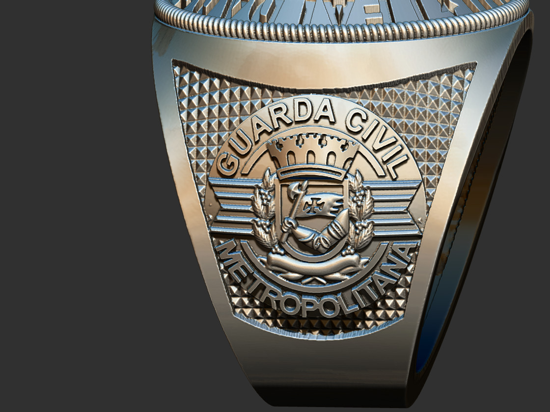 GCM - Guarda Civil Anel  3D print model_8