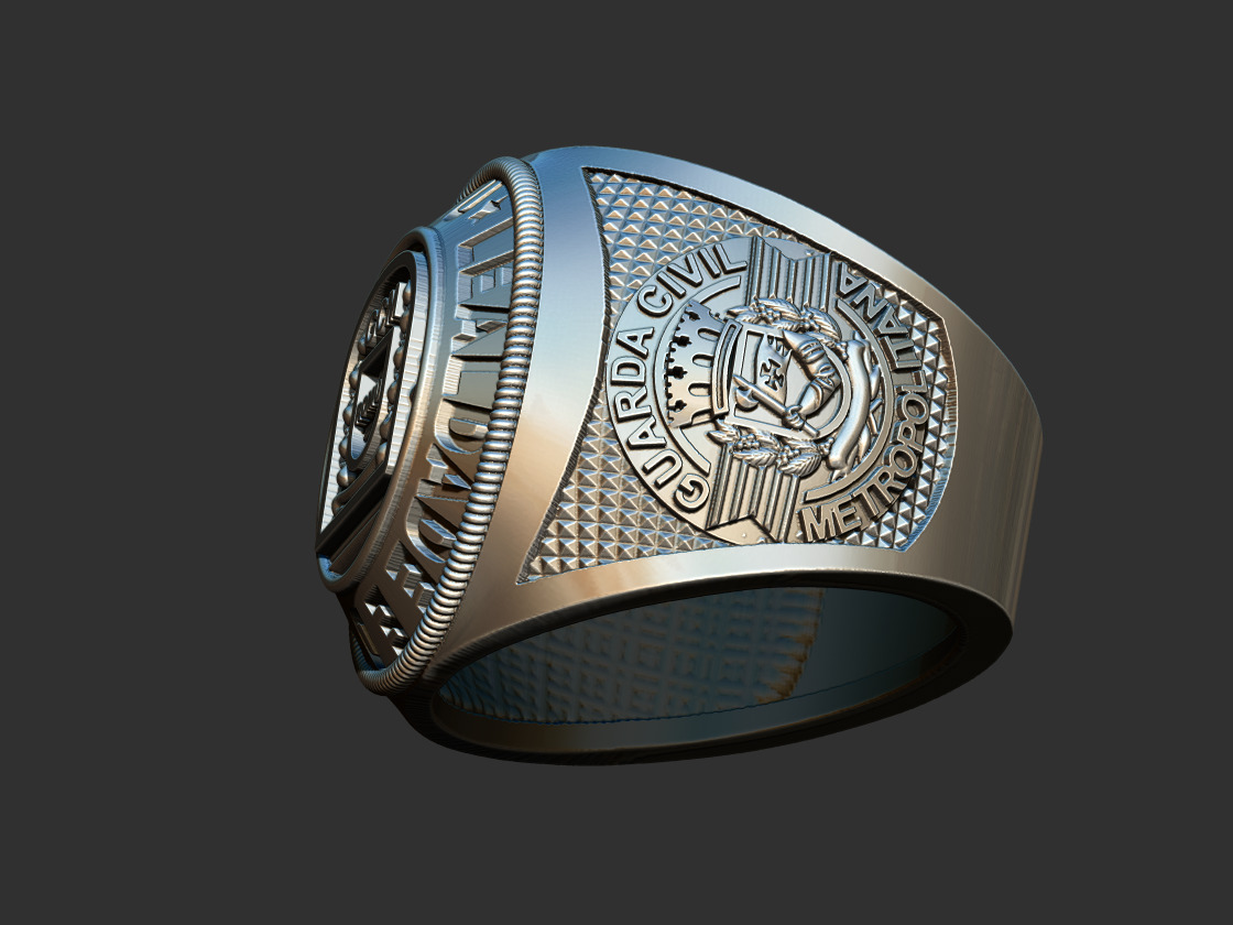 GCM - Guarda Civil Anel  3D print model_12