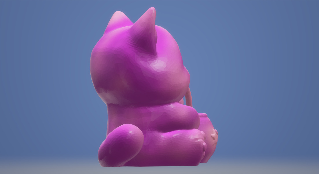 gatito con mate Argentino 3D print model_7