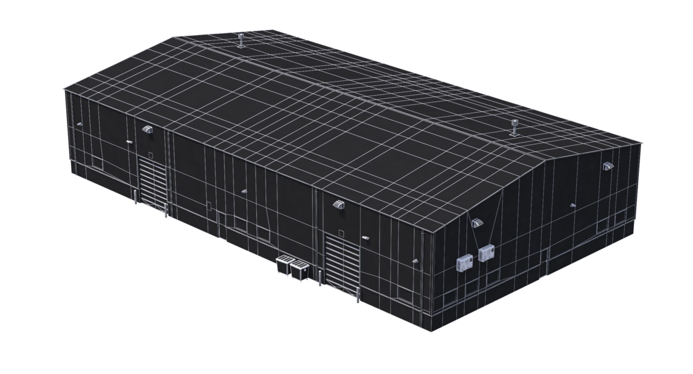 Industrial Building 4 Low-poly 3D model_12