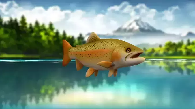 Yellow Fish in a Natural Setting