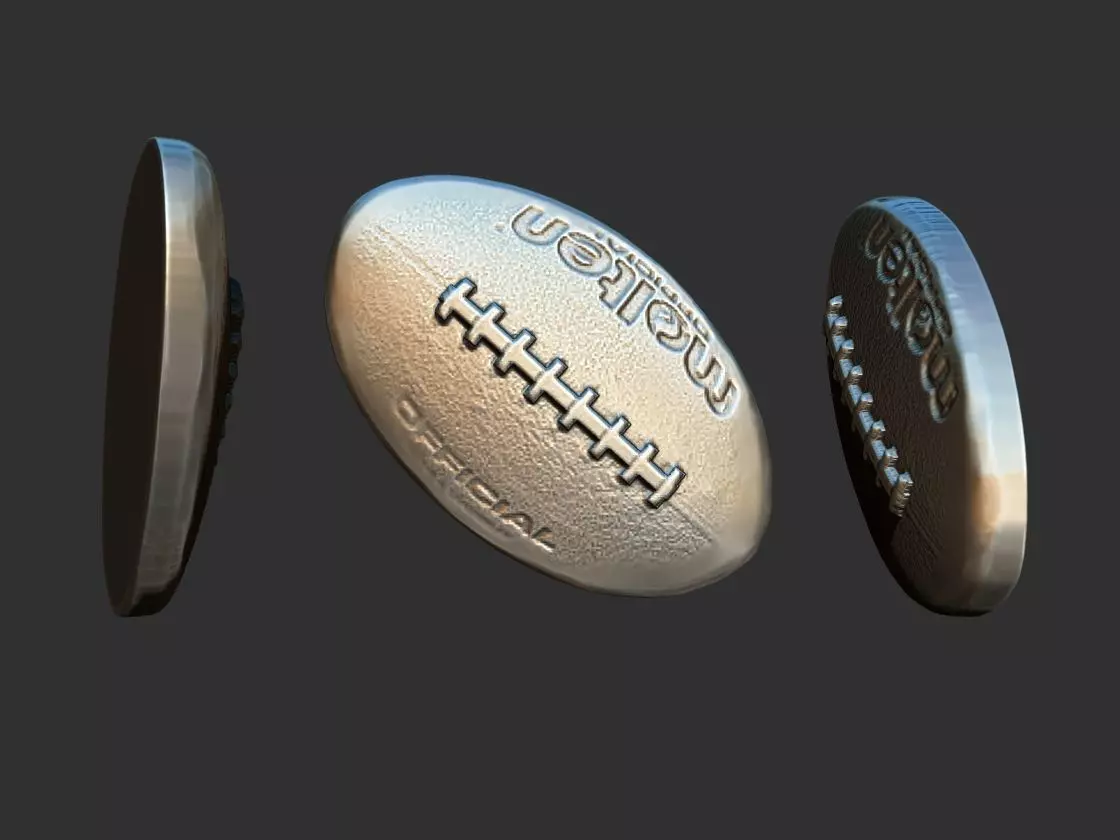 Rugby ball Pendant 3D print model