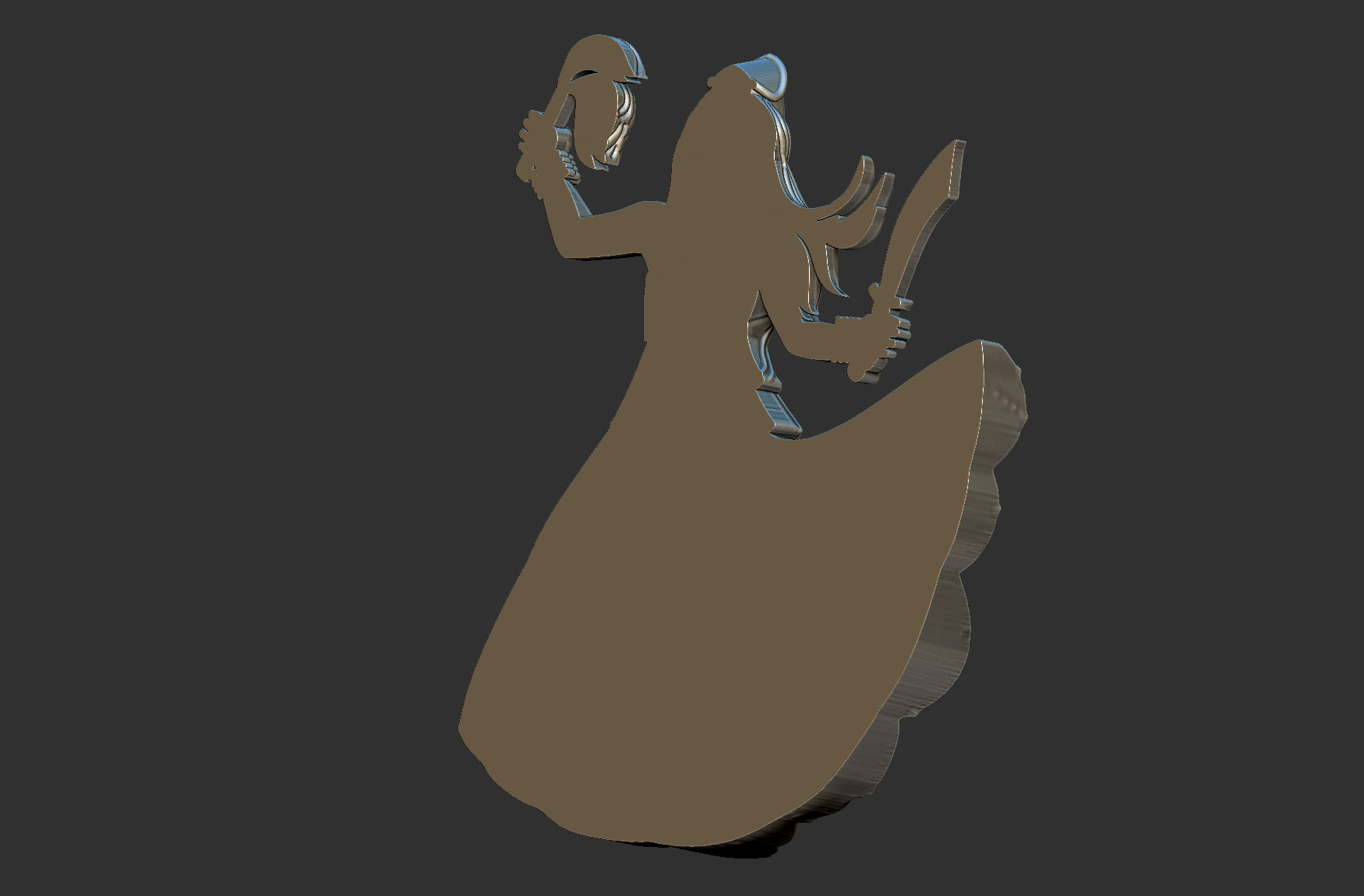 Iansa - Orixa Relief 3D print model_4