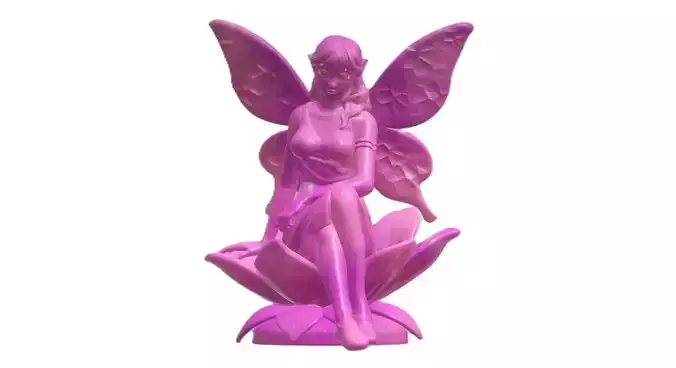 fairy sitting on a flower