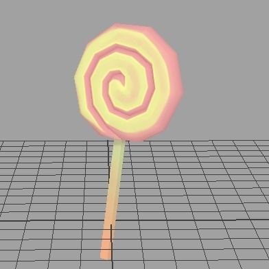 candy lollipop Free low-poly 3D model_0