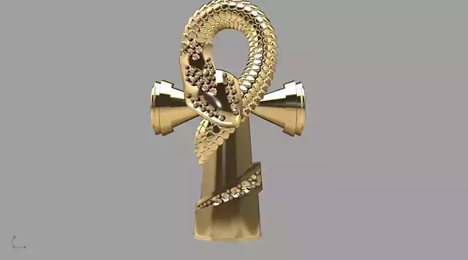 Jeweled Serpent Ankh