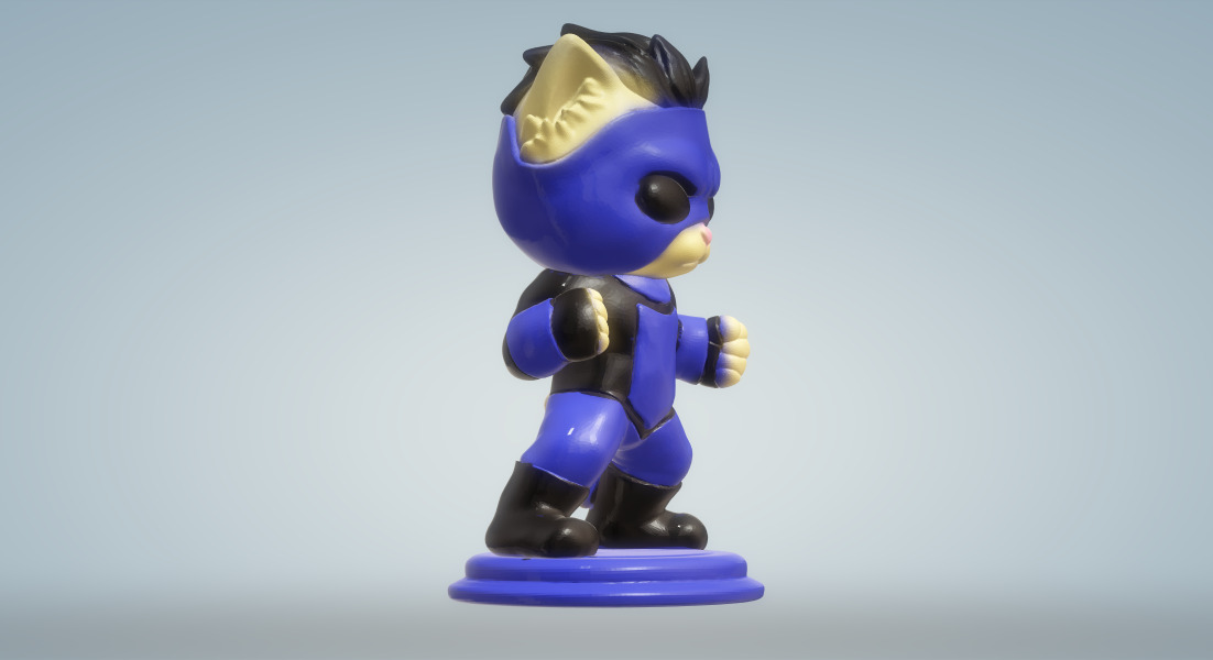 Invencible kitten - decorative figure 3D print model_5