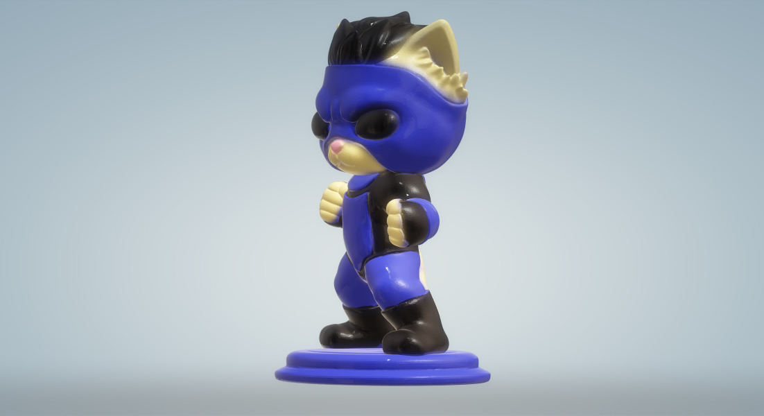 Invencible kitten - decorative figure 3D print model_7